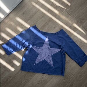 Modern Lux Girls' Blue Star Sweatshirt